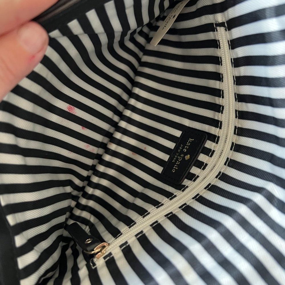 Kate Spade black Fremont Place Julian Leather Crossbody Bag purse *PLZ READ* - Picture 8 of 16